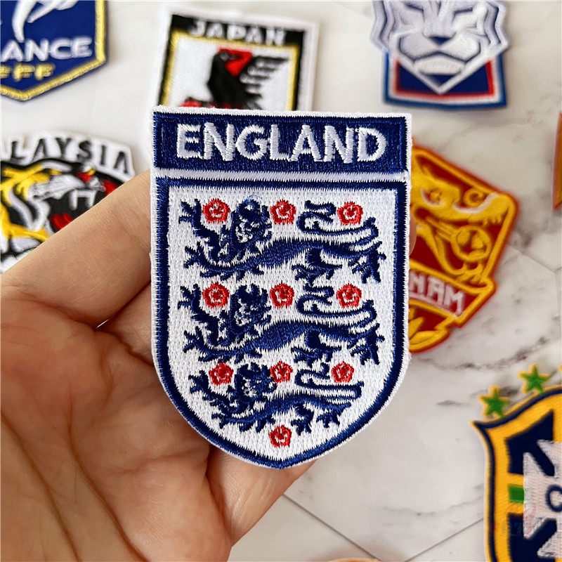 ♥ Logo Đội Bóng Đá Quốc Gia Portugal / Tây Ban Nha / Argentina / Germany Patchugal - Portugal / Tây Ban Nha / Argentina / Germany ♥ 1 Sticker Ủi Thêu Hình Huy Hiệu