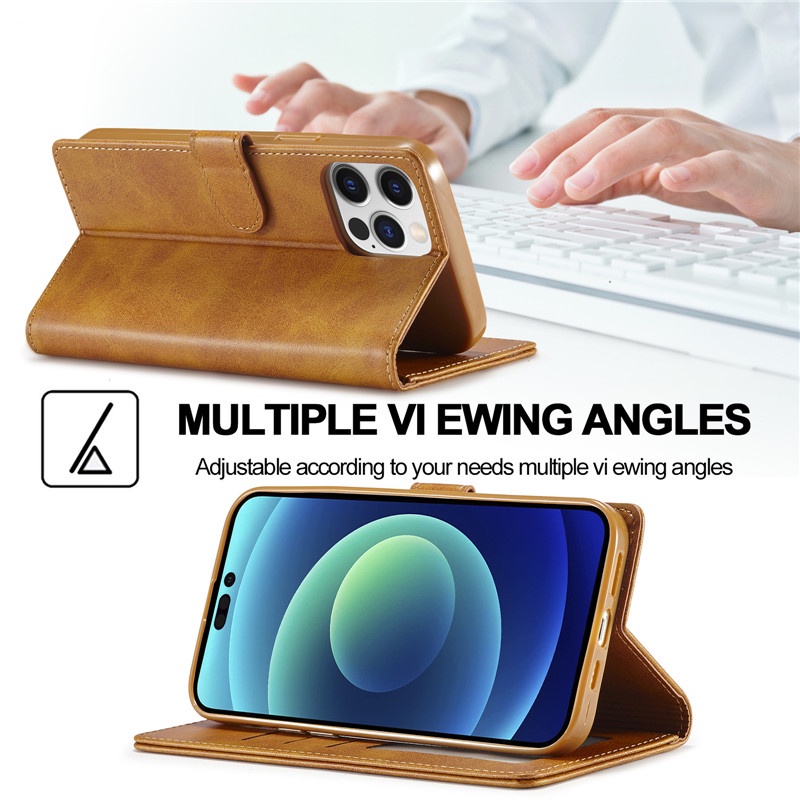 Bao Da Điện Thoại Siêu Mỏng Có Khóa Từ Tính Cho Samsung S21 S20 FE S20 Plus S21 Ultra