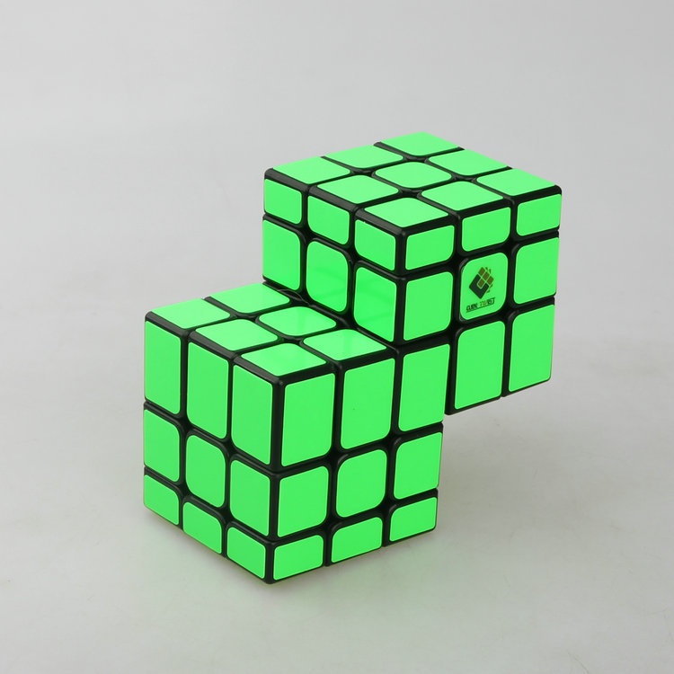 [CT Gương Khoảng Cách 3x3 Khối Lập Phương Không. 1 Miếng Dán Hình Khối Lập Phương Màu Xanh Lá Dạ Quang Màu Xanh Lá Cây Đen