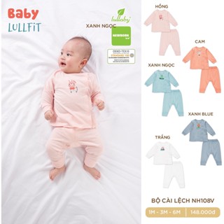 BỘ QUẦN ÁO CÀI LỆCH SƠ SINH LULLABY CHẤT COTTON MỎNG MỀM