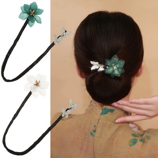 Kẹp tóc Aijolen dạng xoắn đính đá hình hoa & bướm thời trang cho nữ