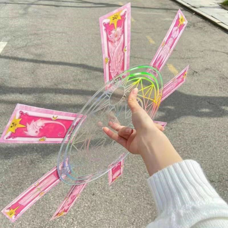 Bảng Xoay Ma Thuật Trong Suốt Hình sakura Thẻ
