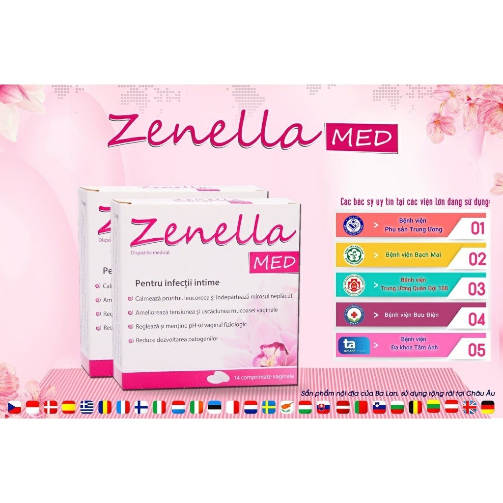 Combo Khử Mùi Hôi, Trẻ Hoá Vùng Kín Zenella Med Và SupoCare - Tâm An Care