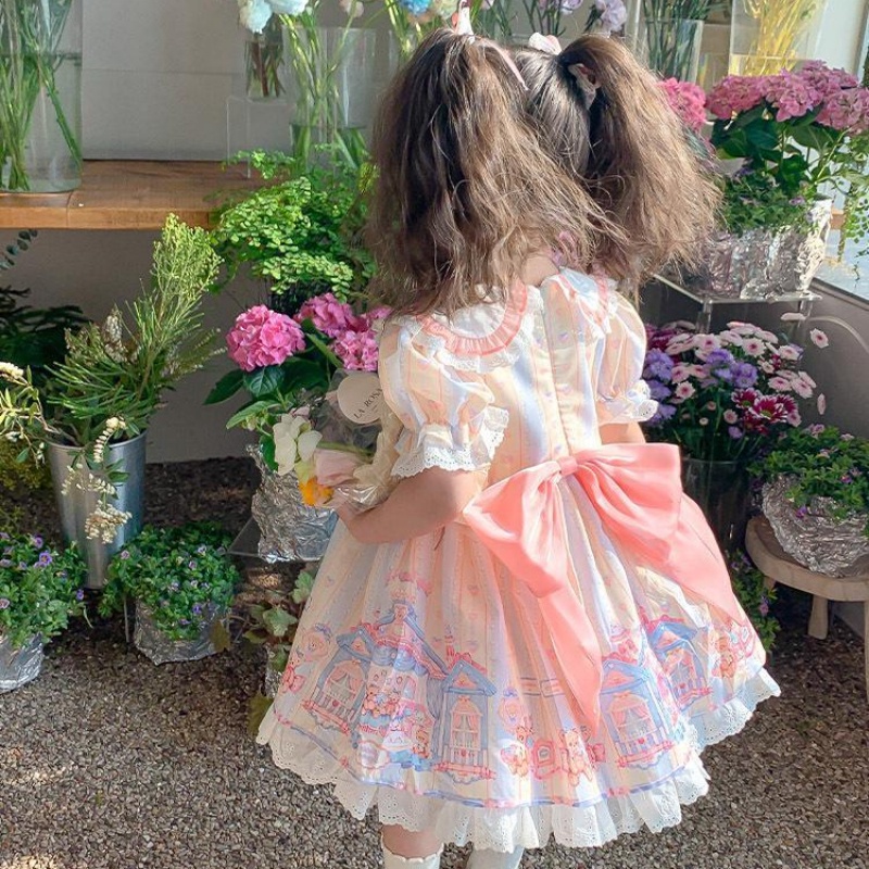 Đầm Công Chúa Phong Cách Lolita Cho Bé Gái