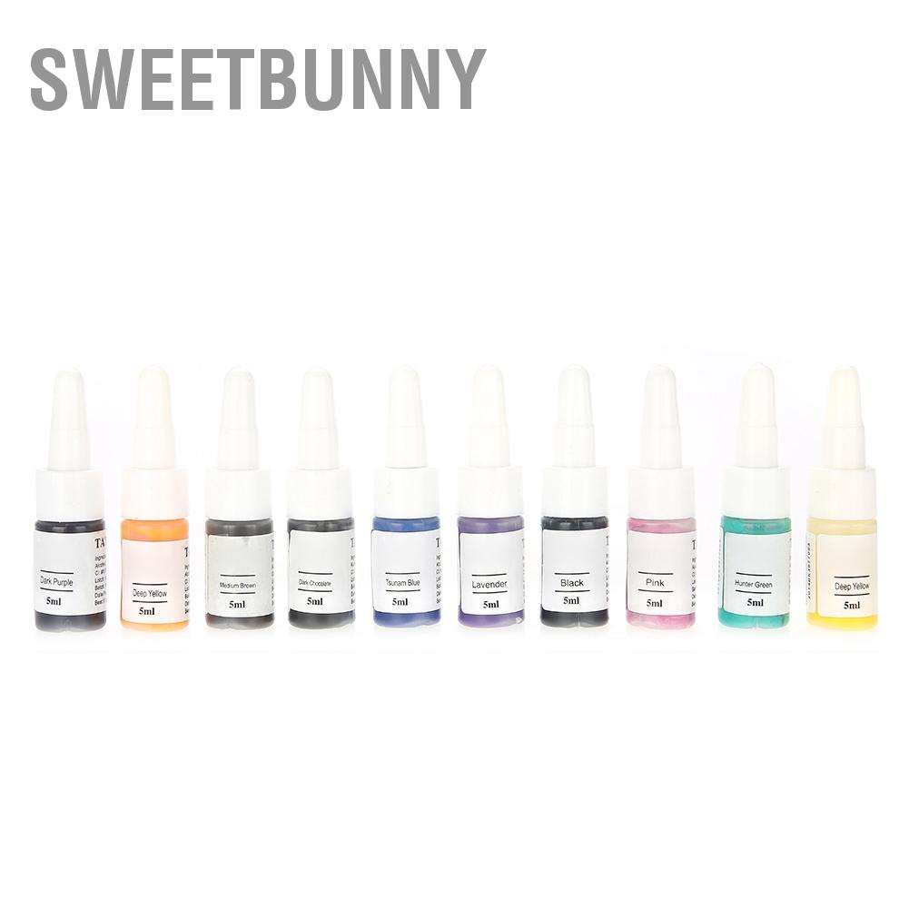 SweetBunny Chai 5Ml Thực Vật Tự Nhiên Mực Xăm Lâu Dài Cơ Thể Sơn Sắc Tố Bán Pernament Trang Điểm