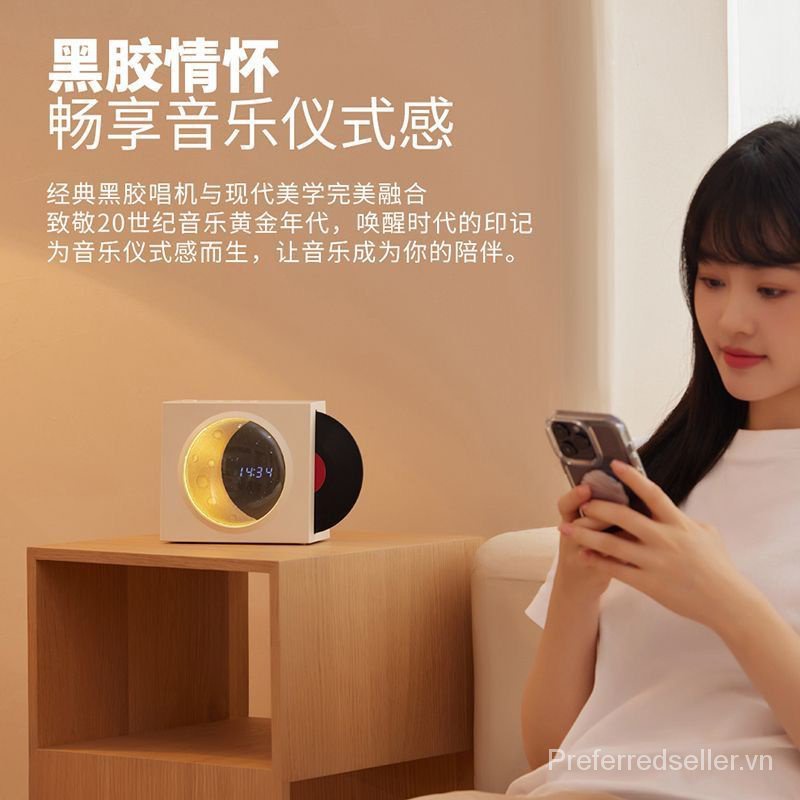 Loa Bluetooth Không Dây Âm Thanh Siêu Trầm Hình Mặt Trăng