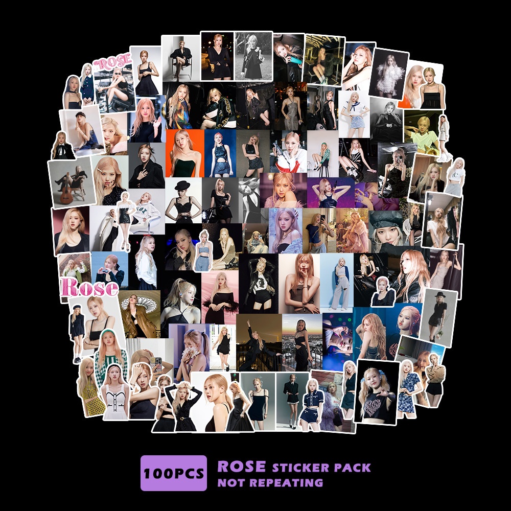 Blackpink Album LISA ROSE Stickers 2023 Coachella The Game Phone Laptop Luggage Sticker