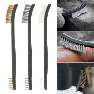Set 3 Chổi Vệ Sinh Bằng Thép / Nylon / Đồng Thau