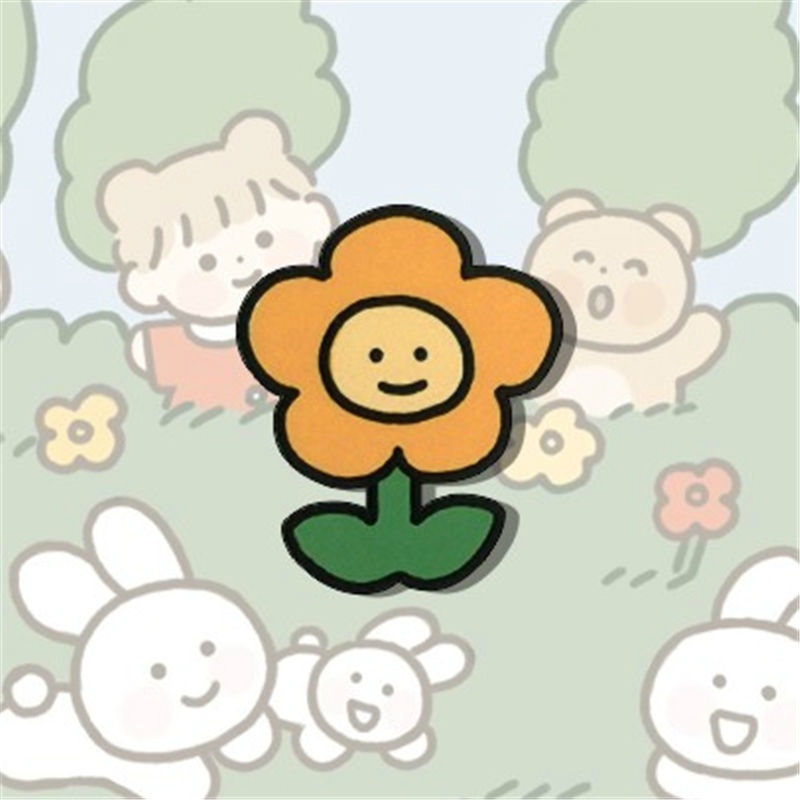 Ghim cài trang trí túi và trang phục bằng acrylic họa tiết hoạt hình xinh xắn -Fashinrandy