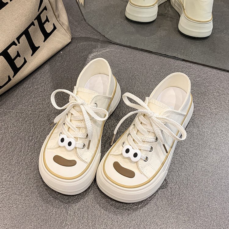 LISA cùng một giày vải bình thường mang ra 2023 mới bên ngoài mùa hè giày thể thao hàn quốc