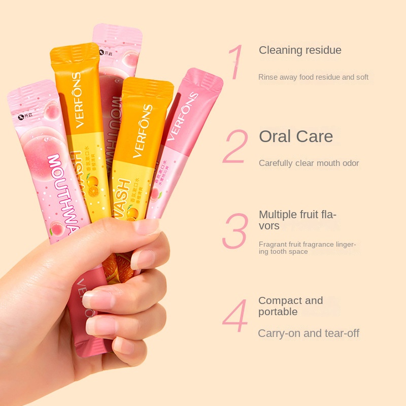 Nước súc miệng thơm Fresh Care Fruit Mouthwash Portable Fresh Refreshing Mouthwash