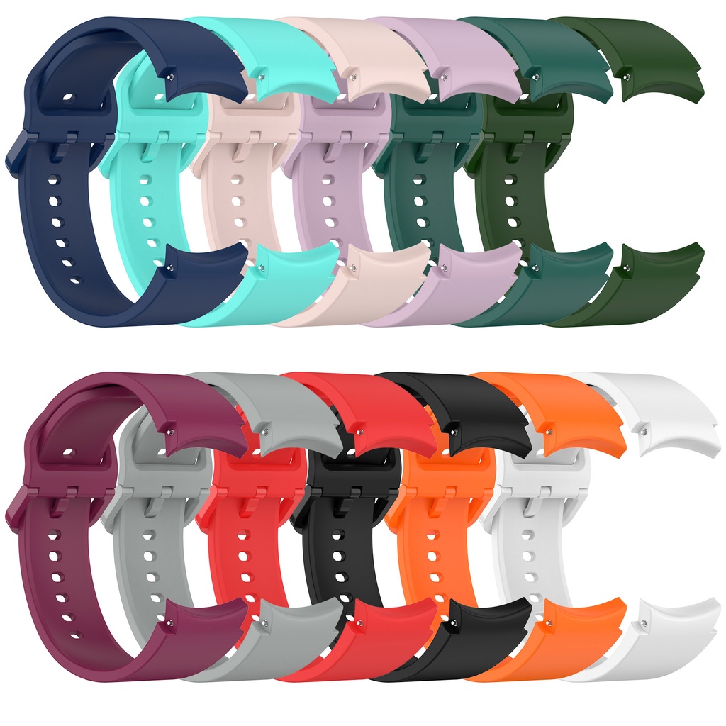 Dây đeo đồng hồ silicon 20mm cho samsung galaxy watch 6 5 4 40 / 44mm watch5 pro 45mm watch4 classic 42 / 46mm bracelet strap watchband
