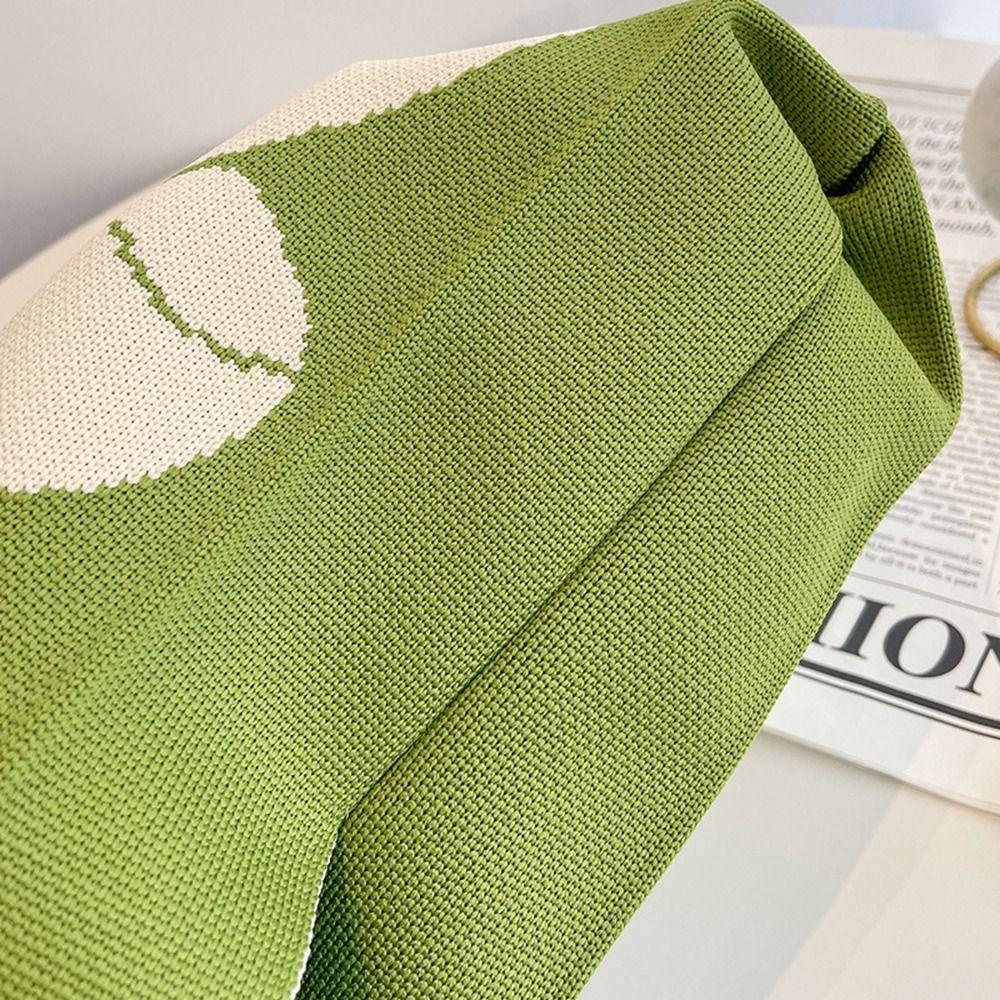 Pinou Túi Xách Dệt Kim Thắt Nơ Đeo Cổ Tay Phong Cách vintage Dành Cho Nữ