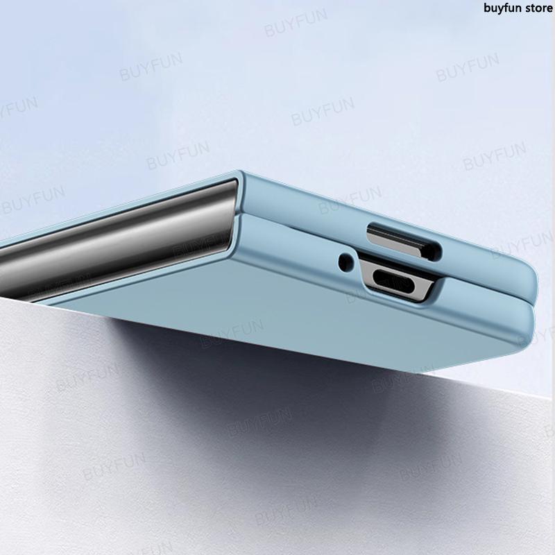 For Samsung Galaxy Z Fold5 5G Fold 5 Zfold5 2023 Skin Feeling Hard PC Phone Case Anti-Knock Protect Shell