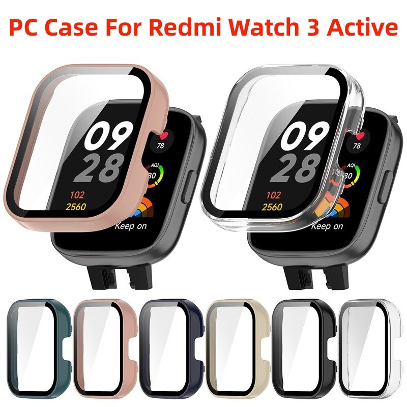 Ốp lưng pc cứng cho redmi watch 3 full cover screen protector bumper cho xiaomi redmi watch 3 active lite case