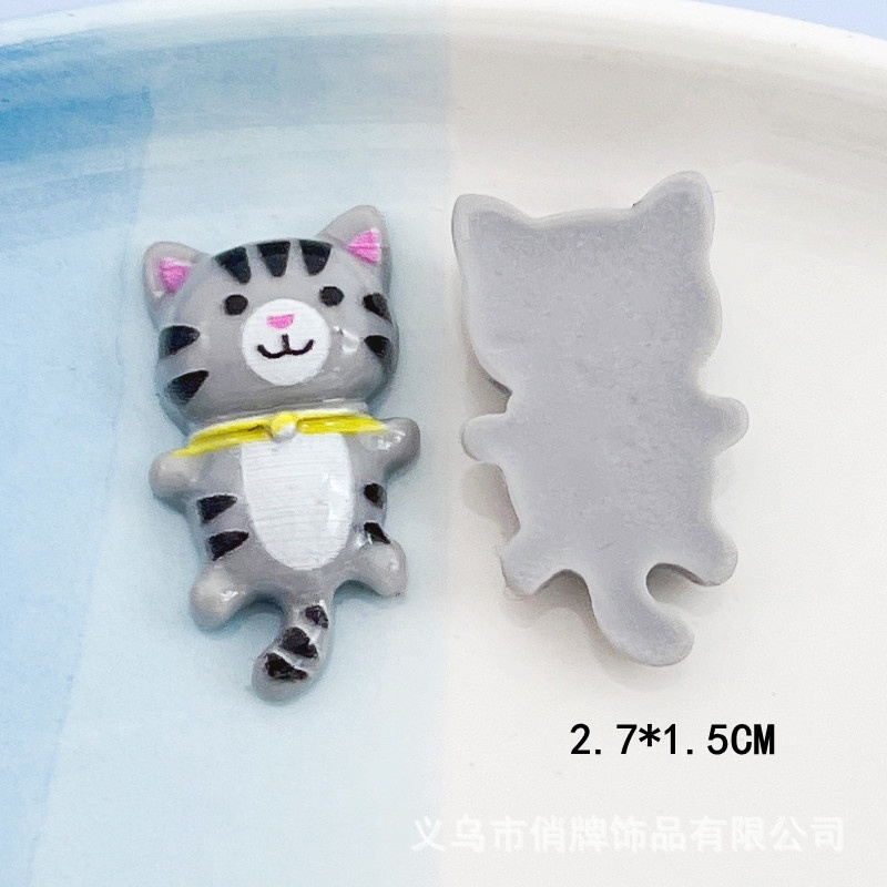 Hoạt Hình Phụ Kiện Kẹp Tóc Hình Mèo Hoạt Họa Màu Dầu Sáng Dễ Thương diy