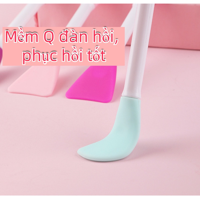 Bàn chải silicone rửa mặt tẩy tế bào chết loại bỏ mụn đầu đen cầm tay mềm mại,massage bàn chải mặt nạ-MCKES
