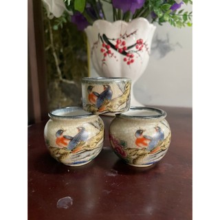{Shop GL} Cóng chim chào mào, Men rạn tàu