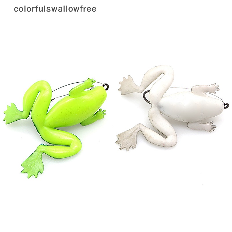 Colorfulswallowfree Mồi Câu Cá Giả Hình Con Ếch Độc Đáo 6cm / 5g
