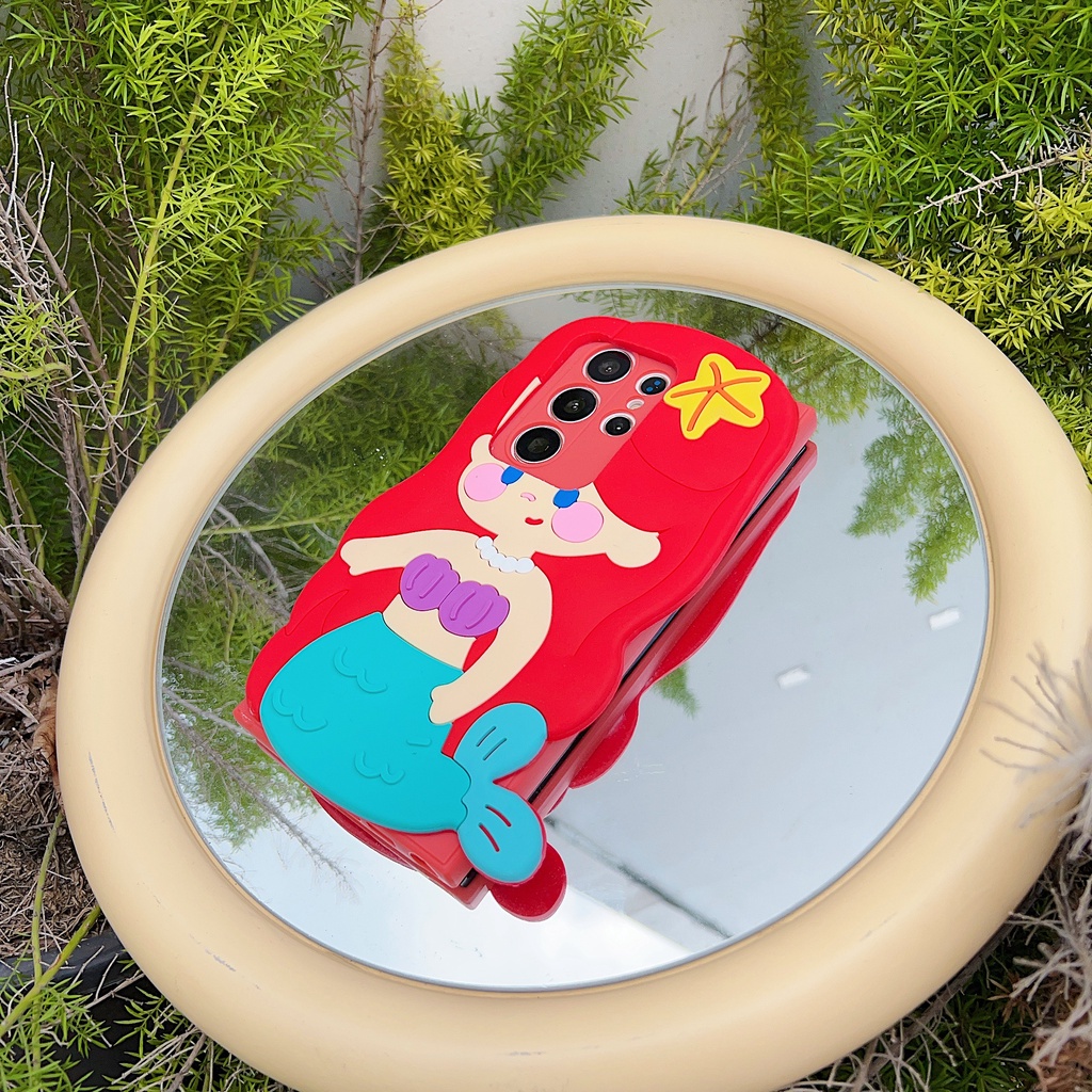 Samsung a14 a23 a72 a50s a30 a33 a53 a54 a13 a12 a22 a42 a52 a20 a71 a82 a20 a41 a73 a32 a21s a10s a51 thiết kế độc đáo thời trang mermaids vỏ điện thoại nắp chống sốc silicon mềm