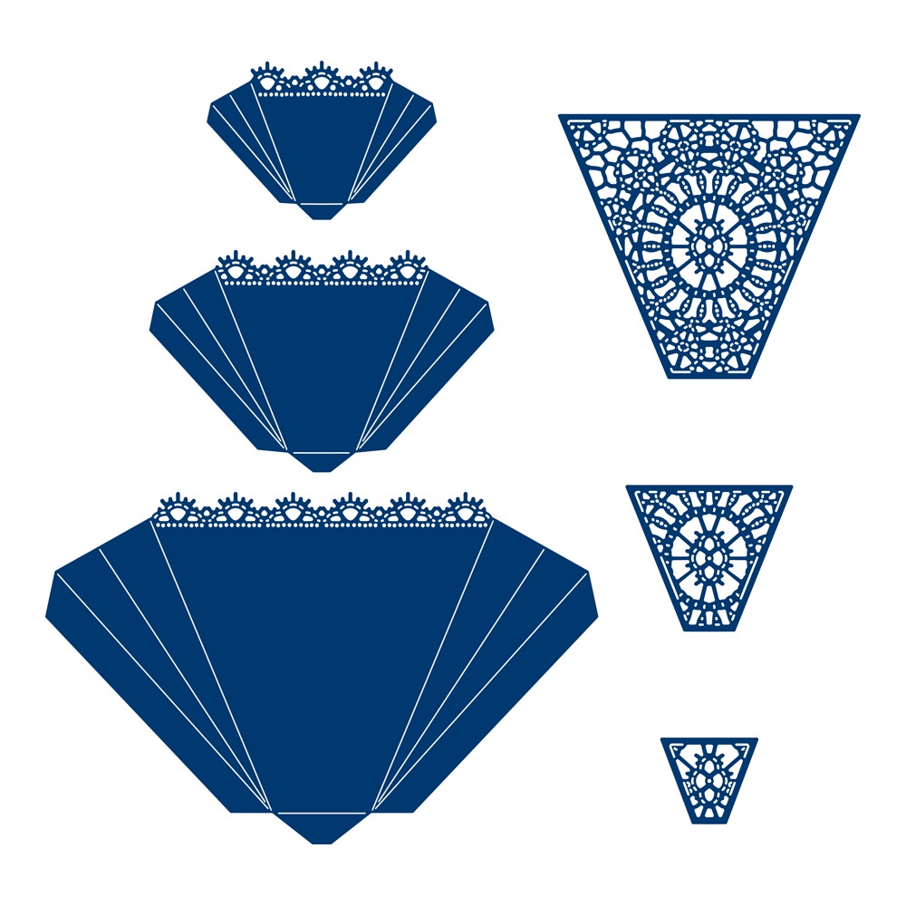 Khuôn Cắt Giấy Kim Loại Hình Đèn Lồng / Nơ Xinh Xắn