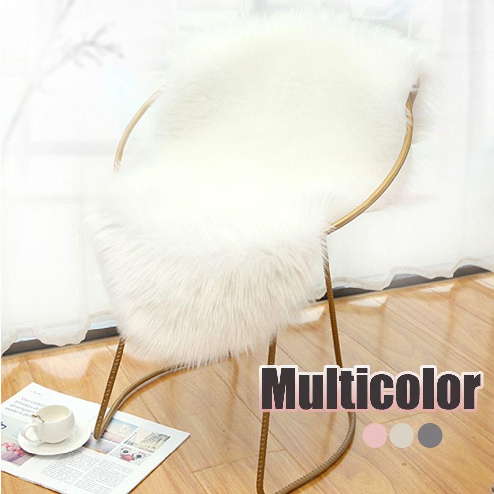 Btlimer Thảm Lông Nhung Lông Mềm Mịn Hình Vuông Lót Ghế sofa Trang Trí Nhà Cửa