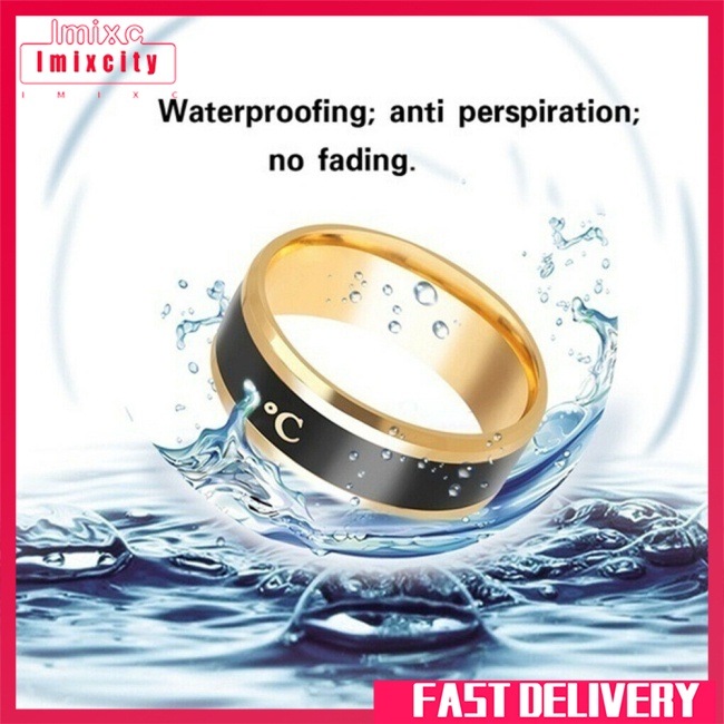 Imixcity okdeals nam và nữ món quà trang sức ma thuật nhẫn tâm trạng sáng tạo thông minh