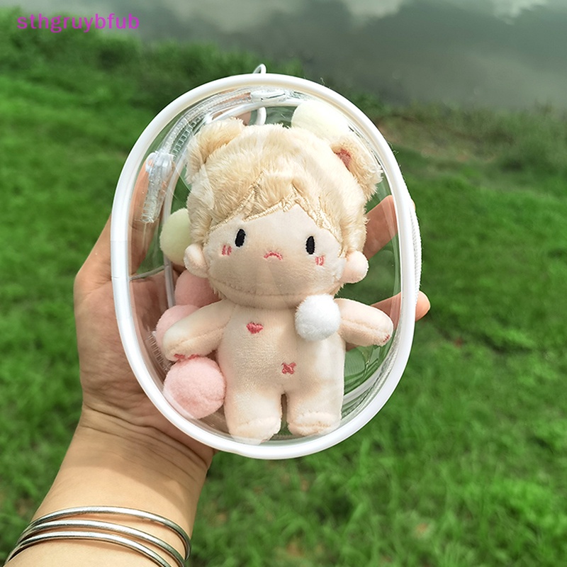Sthb 10cm búp bê sang trọng ra túi pvc búp bê bông trong suốt túi trưng bày trong suốt hộp đựng trong suốt cho búp bê hoạt hình anime vn