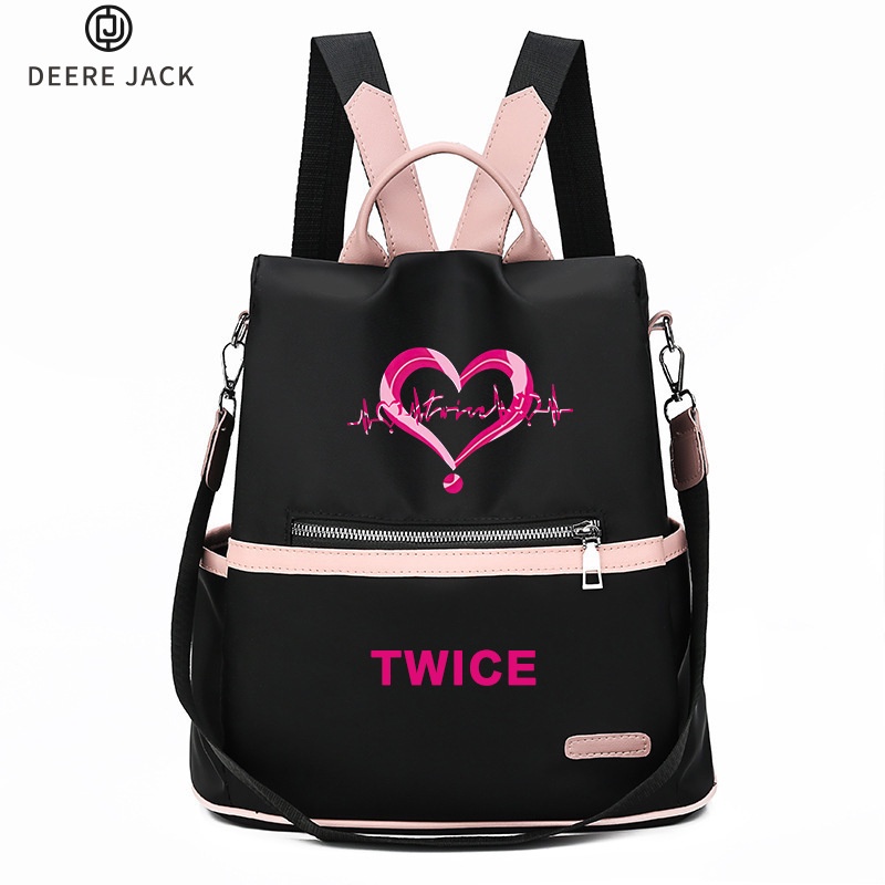 Deere jack twice 4th world tour iii phiên bản hàn quốc của ba lô hợp thời trang đa năng dành cho người hâm mộ xung quanh buổi hòa nhạc