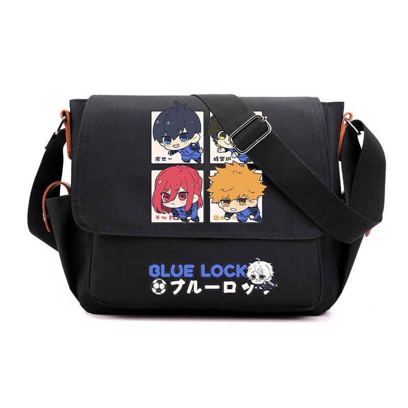 BLUE LOCK Isagi Yoichi Chigiri Hyoma Rin Itoshi cartoon and anime peripheral crossbody bag Two-Dimensional student shoulder bag