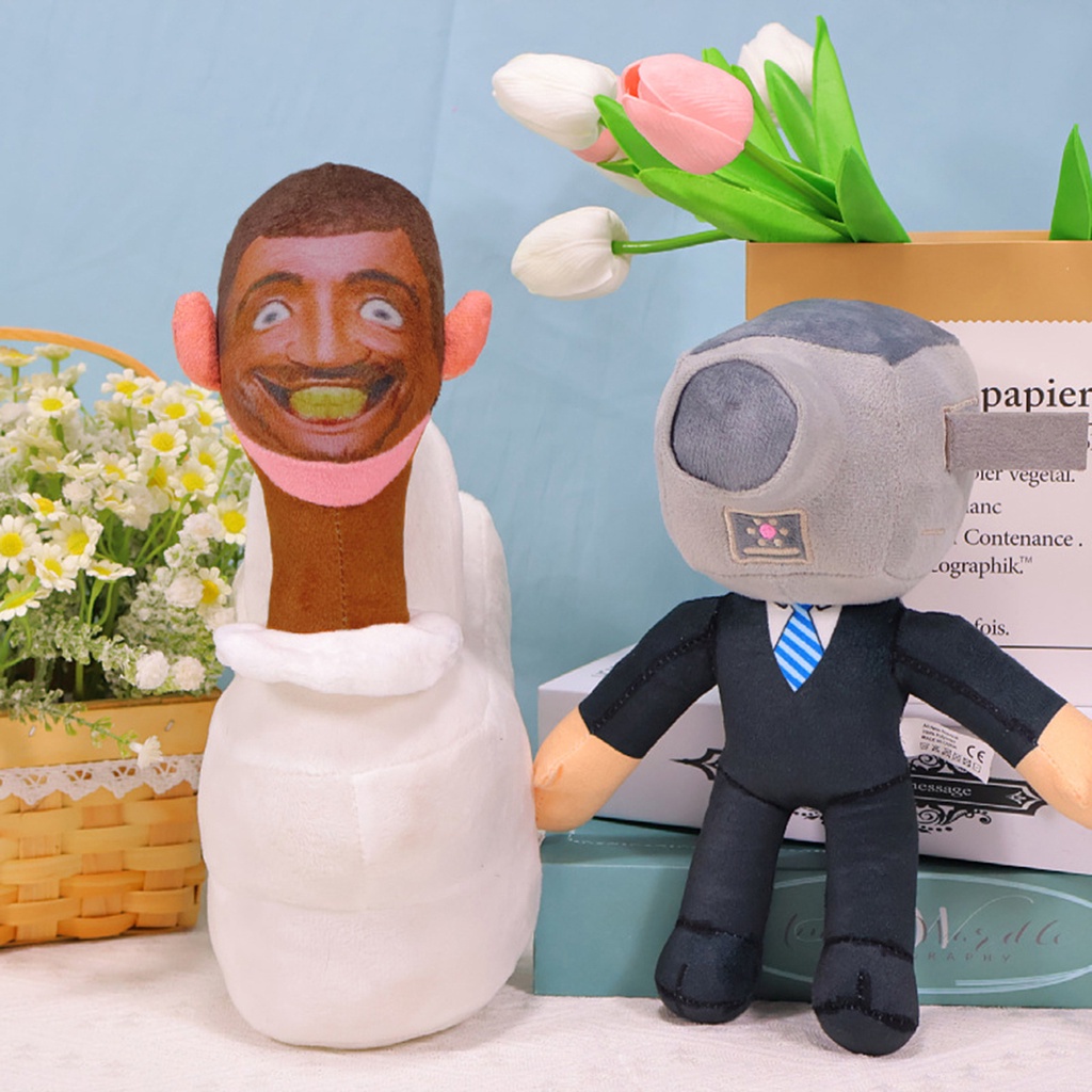 Skibidi Đồ chơi nhồi bông Hình toilet Ngộ Nghĩnh