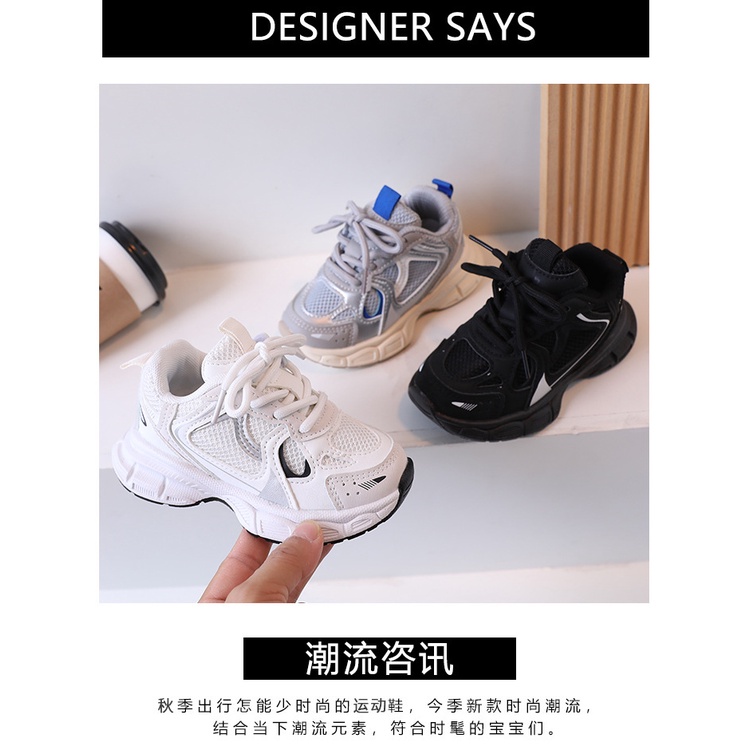 Giày Thể Thao Đế Mềm Dày Thoáng Khí Chống Trượt Thời Trang Cho Bé Gái