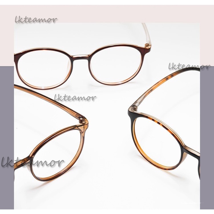 Tròn retro siêu nhẹ mỏng ultem khung kê đơn mềm trang trí sinh viên kính cận thị kính mắt