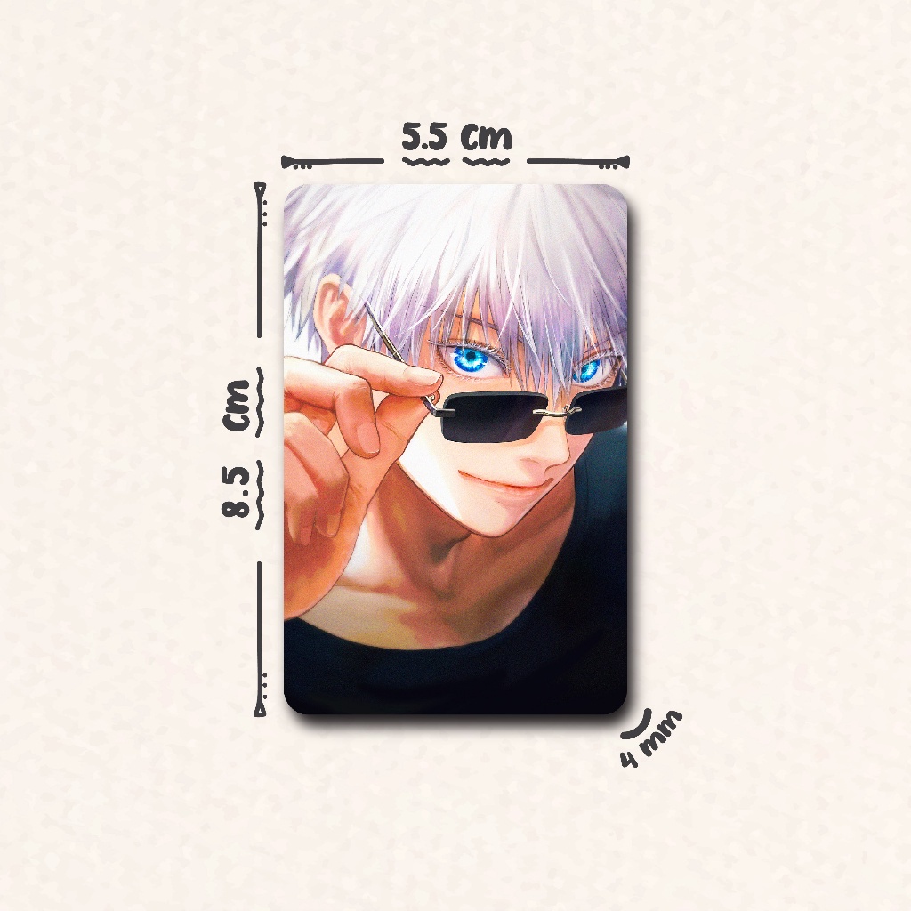 FREESHIP ⭐️ Card Bo Góc Gojo Satoru Trong  Jujutsu Kaisen - Cán Màng Nhám Chống Xước - Kháng Nước Nhẹ