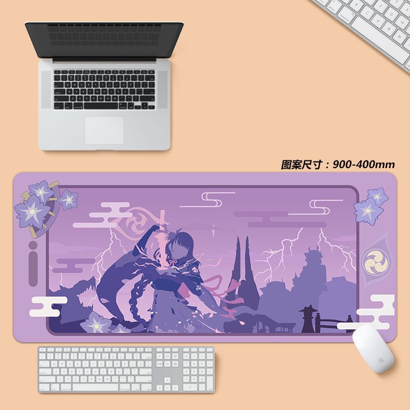 Genshin impact mouse pad siêu lớn nhân vật yêu thích kết cấu bàn phím máy tính bàn phím chơi game bàn di chuột bàn học sinh