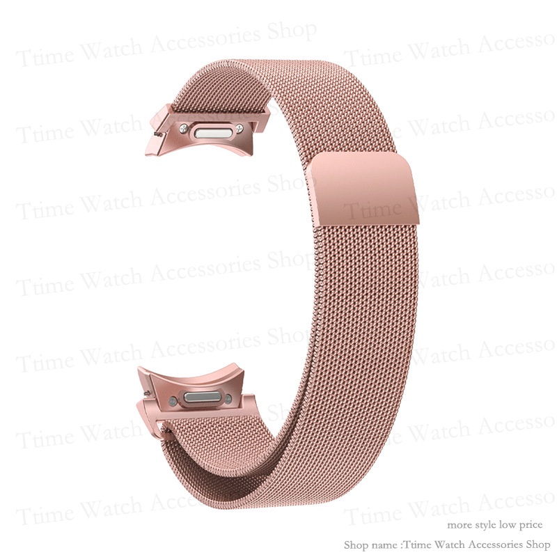 Dây đeo cho samsung galaxy watch 6 6 6 series 40mm 44mm dây đeo đính kèm một cú nhấp chuột đồng hồ 6 classic 43mm 47mm milanese loop band