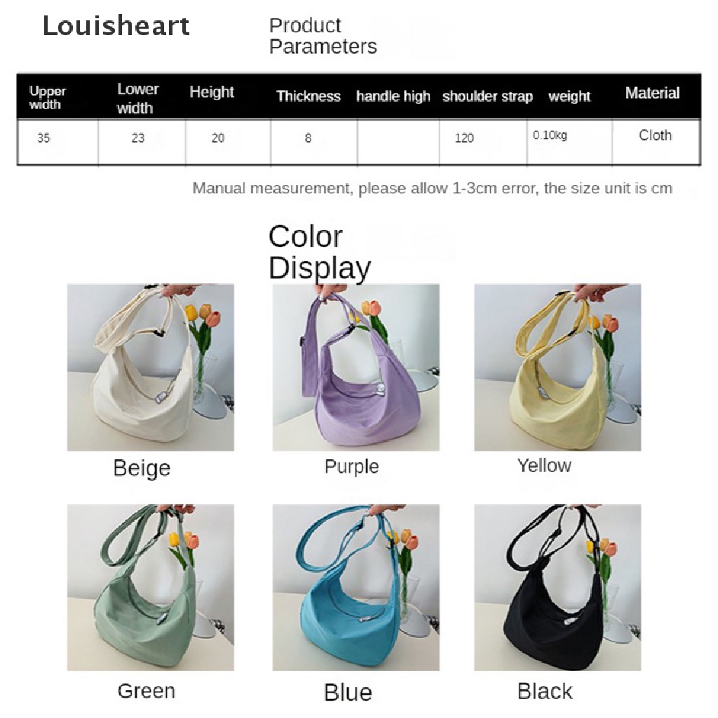 Louisheart Túi Xách Canvas Sức Chứa Lớn Phong Cách Harajuku Nhật Bản Dễ Thương Cho Nữ y2k TFG