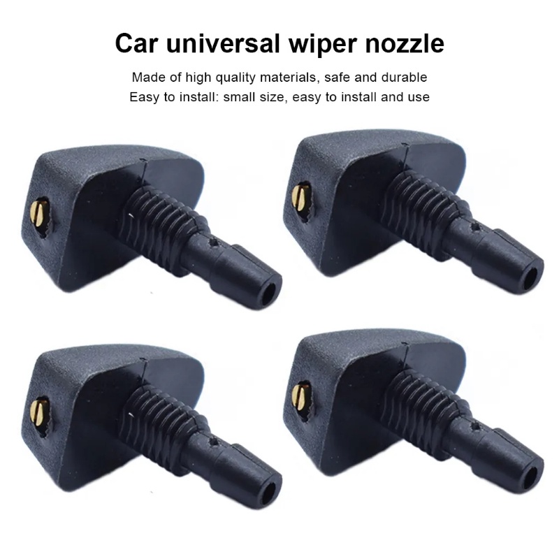 1 Vòi Phun Nước Rửa Kính Chắn Gió Xe Hơi Bằng Nhựa PP Tùy Chỉnh Thay Thế Tiện Dụng