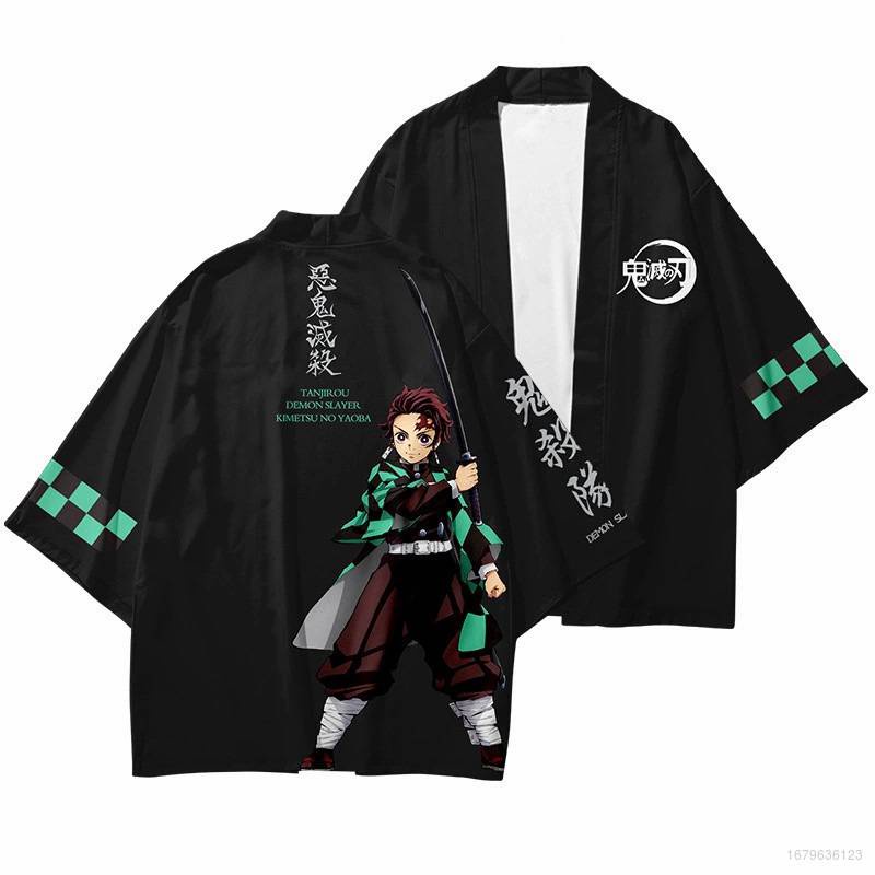 Áo Khoác Kimono Hóa Trang Jason Demon Slayer Haori Cho Trẻ Em Và Người Lớn