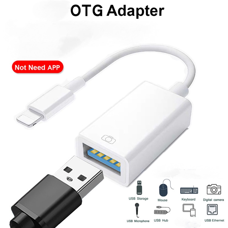 Đầu Chuyển Đổi 8PIN Sang USB OTG Cho Điện Thoại