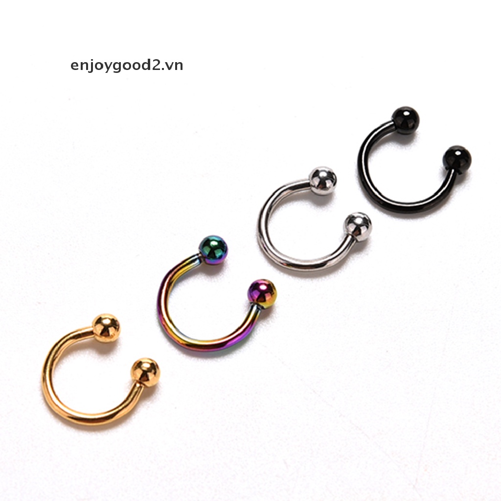 1 Khuyên Mũi / Môi / Tai / Mũi Giả Dạng Kẹp Tiện Dụng