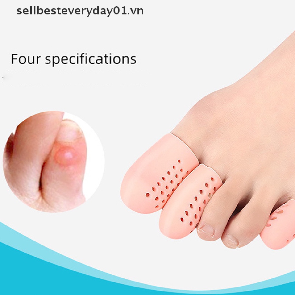 1 Cặp Bọc Bảo Vệ Ngón Chân Bằng Silicon Giảm Đau Hiệu Quả