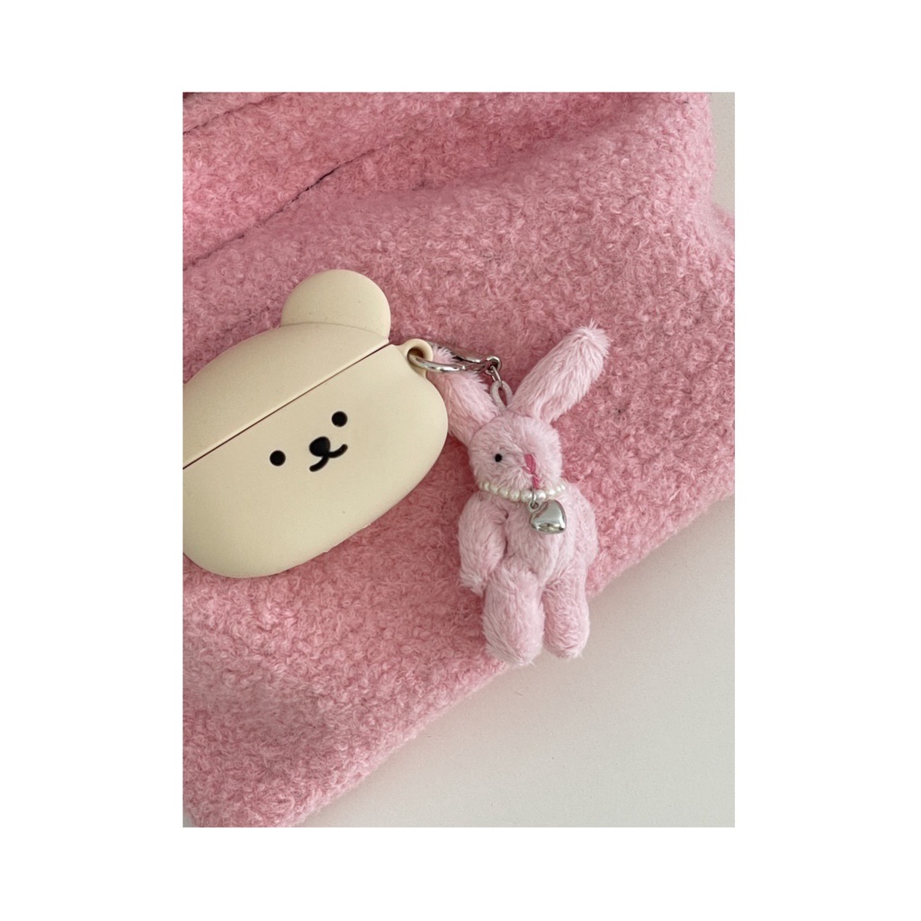 Móc Khóa Hình Thỏ Hồng Dễ Thương Xinh Xắn