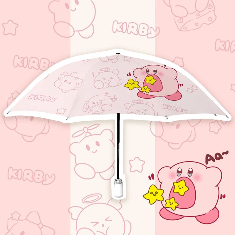 FXDAZI  Dù Che Mưa Nắng Toàn Diện Tự Động Chống Tia Cực Tím Hình Ngôi Sao Kirby Dễ Thương Cho Nữ