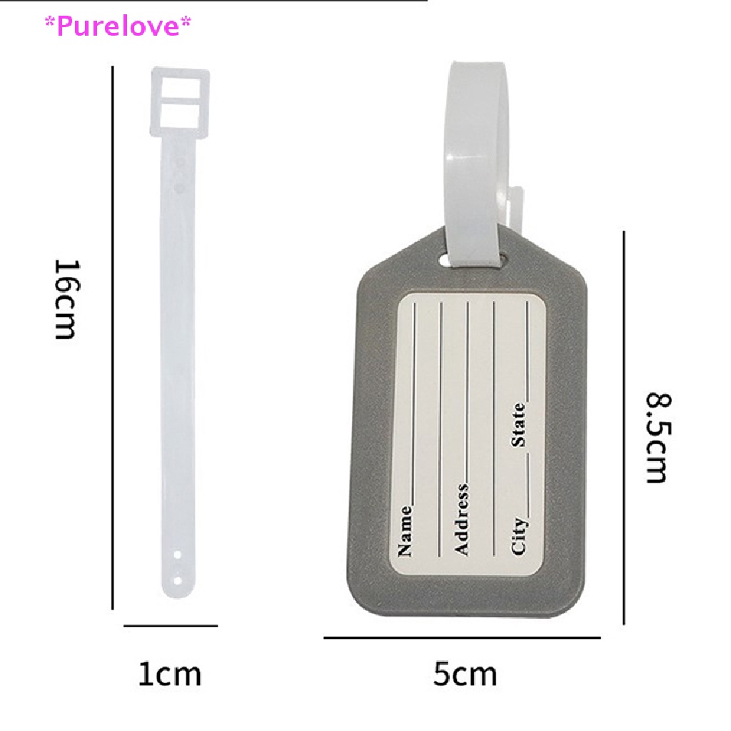 Thẻ Tên Gắn Hành Lý Bằng Nhựa Thiết Kế Dễ Thương Cho Nam Và Nữ Mới