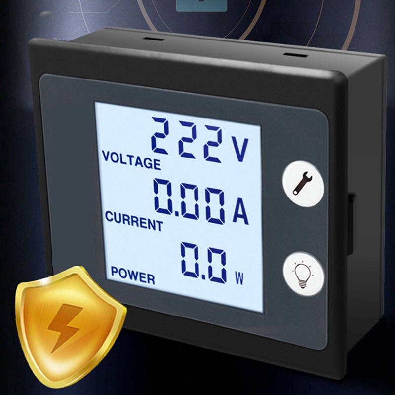 Thiết Bị Đo Công Suất Điện AC 80-260V 100A 110V 220V Có Màn Hình LCD