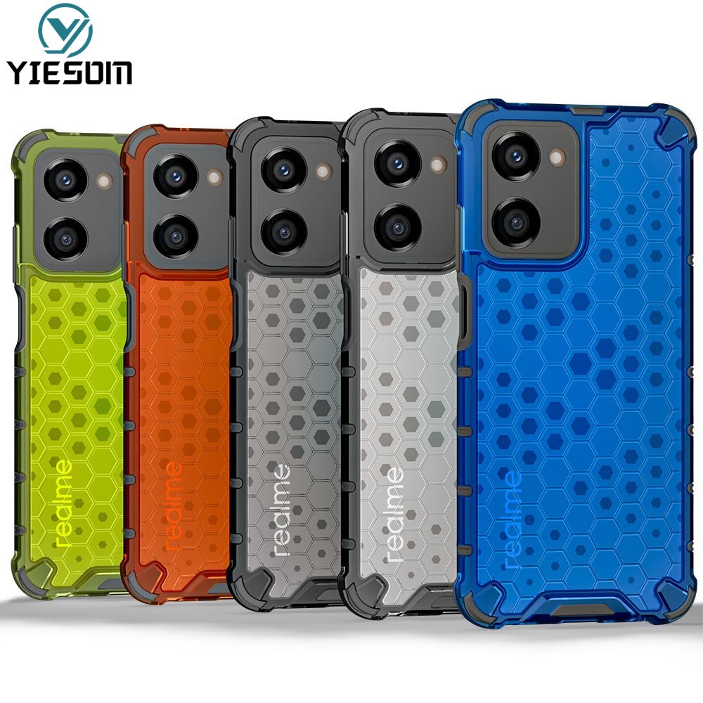 Ốp Điện Thoại Armor PC TPU Silicone Trong Suốt Sang Trọng Cho Realme 10 9 Pro Plus 5G 8 8 Pro 4G 8i 9i