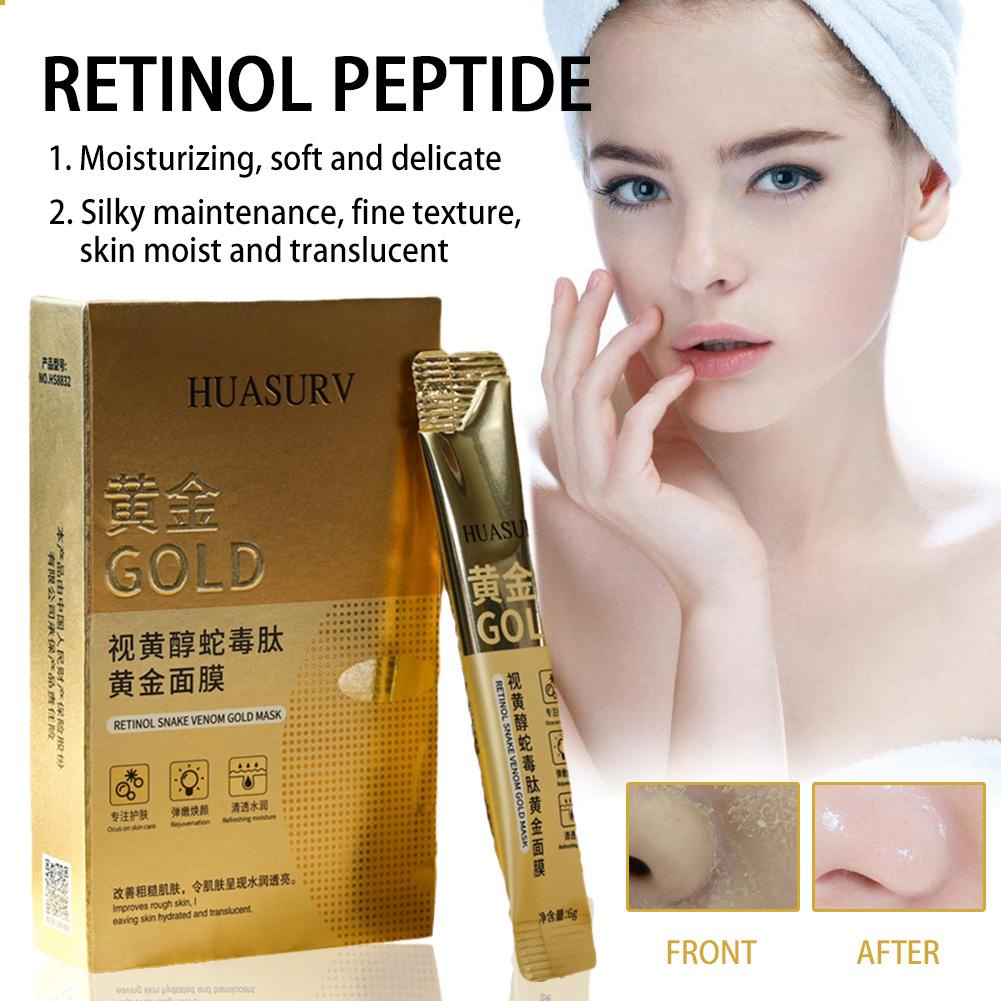 Mặt Nạ Bùn Dạng Lột Retinol Peptide Vàng Dưỡng Ẩm Làm Sạch Lỗ Chân Lông