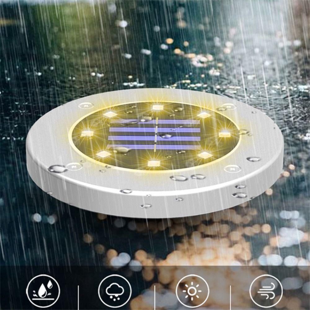 ZAIJIE24 Đèn Led 8 Bóng Lót Sàn Trang Trí Sân Vườn