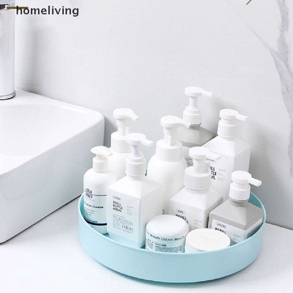 Khay Tròn Xoay 360 Độ Đựng Gia Vị / Mỹ Phẩm / Đồ Dùng Nhà Bếp / Phòng Tắm Chống Trượt